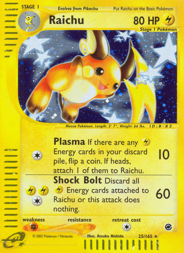Raichu 25 card art