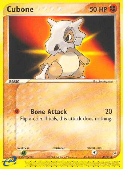 Cubone 40 card art