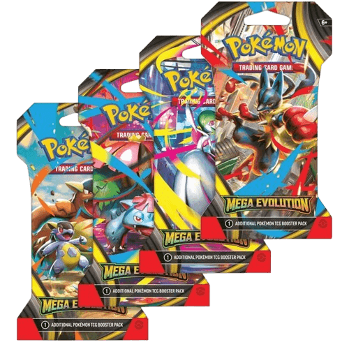 Mega Evolution Sleeved Booster Pack Art Bundle (Set of 4)