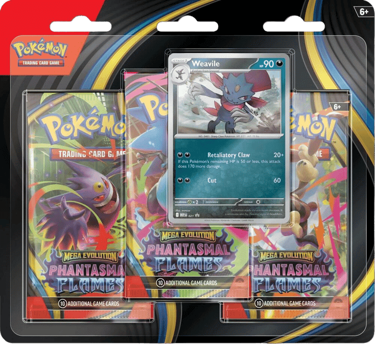 Phantasmal Flames 3-Pack Blister - Weavile