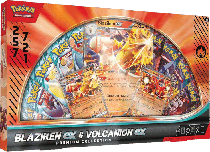 Blaziken ex & Volcanion ex Premium Collection