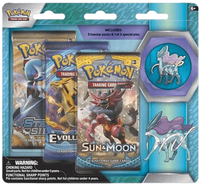 Legendary Beasts Collector Pin 3 Pack Blister (Suicune)