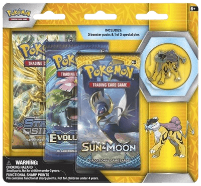 Legendary Beasts Collector Pin 3 Pack Blister (Raikou)