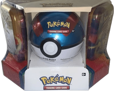 Pokémon - Poké Ball Tin + 2 Kanto Power Mini Tins - Great Ball