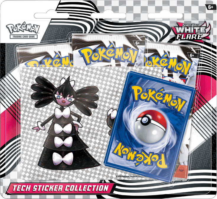 White Flare Tech Sticker Collection