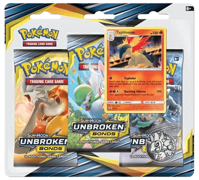 Unbroken Bonds 3-Pack Blister - Typhlosion