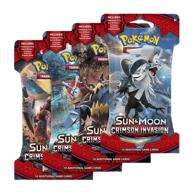 Crimson Invasion Sleeved Booster Pack Art Bundle (Set of 4)
