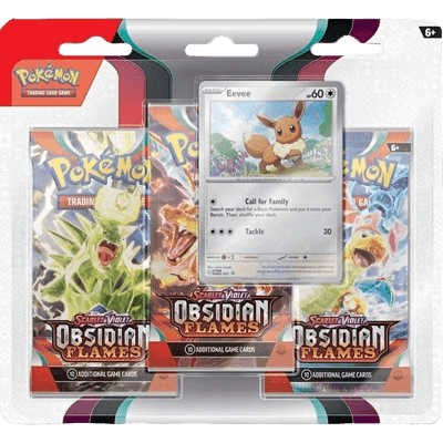 Obsidian Flames 3-Pack Blister - Eevee