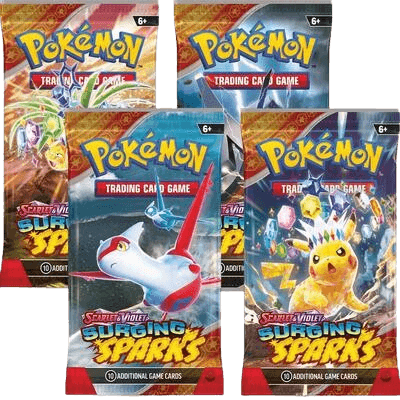 Surging Sparks Booster Pack Art Bundle (Set of 4)