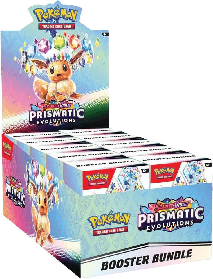 Prismatic Evolutions Booster Bundle Display