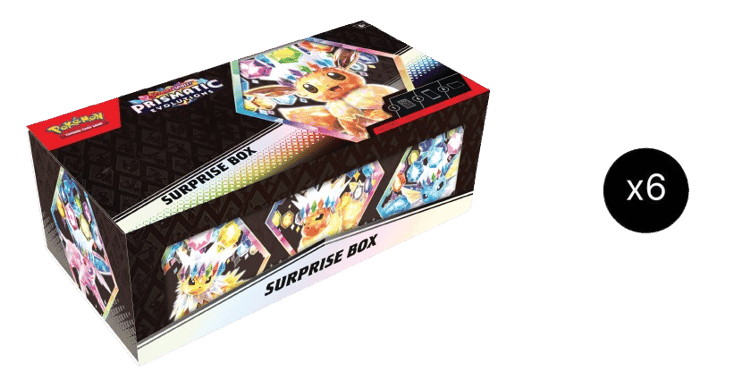 Prismatic Evolutions Surprise Box Case