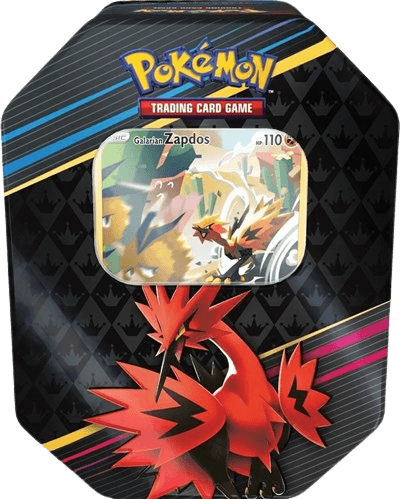 Crown Zenith Tin - Galarian Zapdos (International Version)