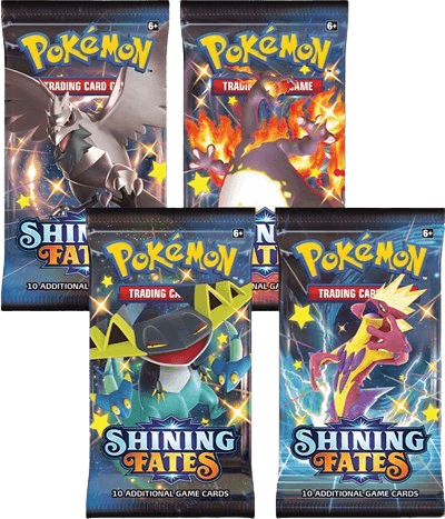 Shining Fates Booster Pack Art Bundle (Set of 4)
