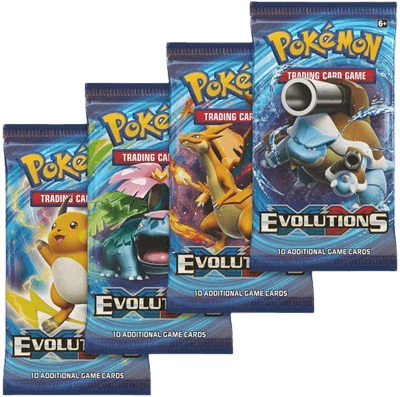 Evolutions Booster Pack Art Bundle (Set of 4)